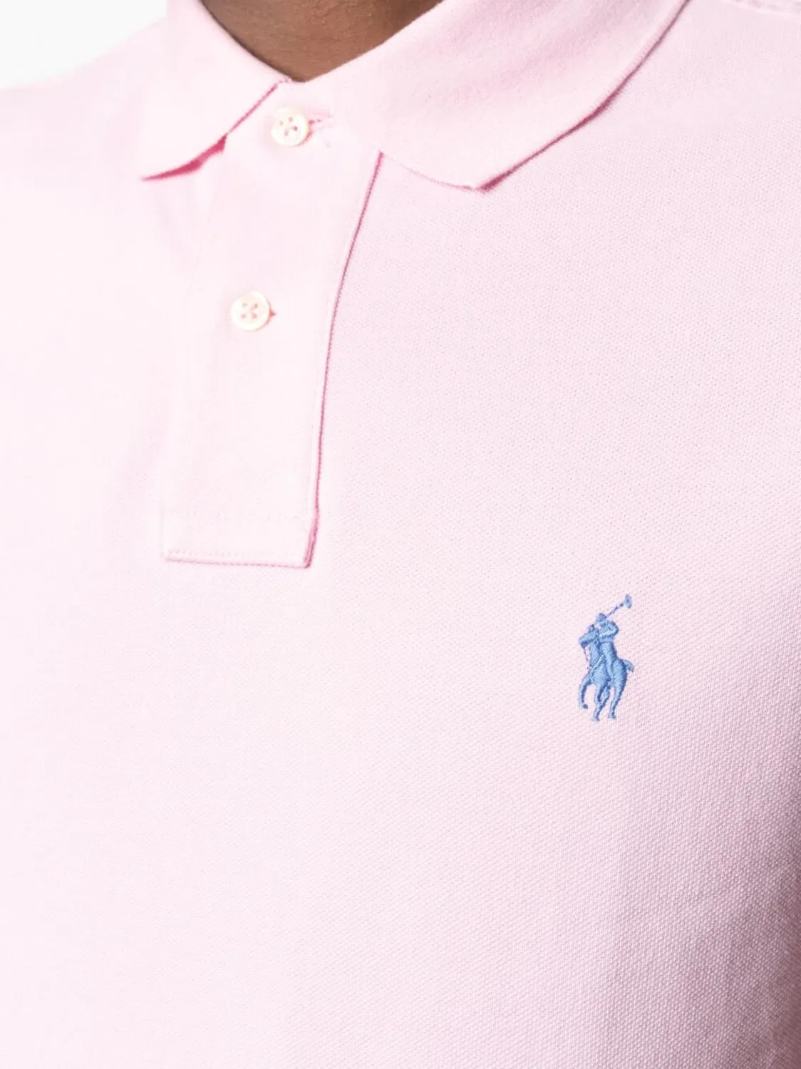 Polo Ralph Lauren Поло с вышитым логотипом - розовое — фото 4
