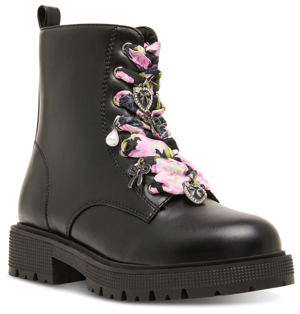 Детские ботинки для девочек с принтом JROLLY BOOTIE Steve Madden, Black — фото 2