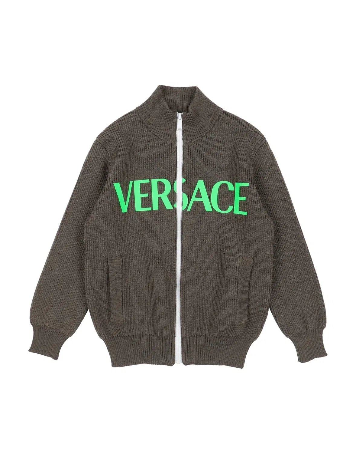 Детский кардиган для мальчиков с принтом Versace Young, темно-зеленый