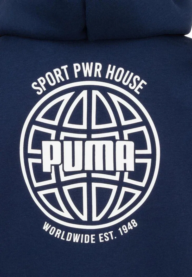 Толстовка на молнии с графическим рисунком Alpha Puma, Peacoat — фото 4