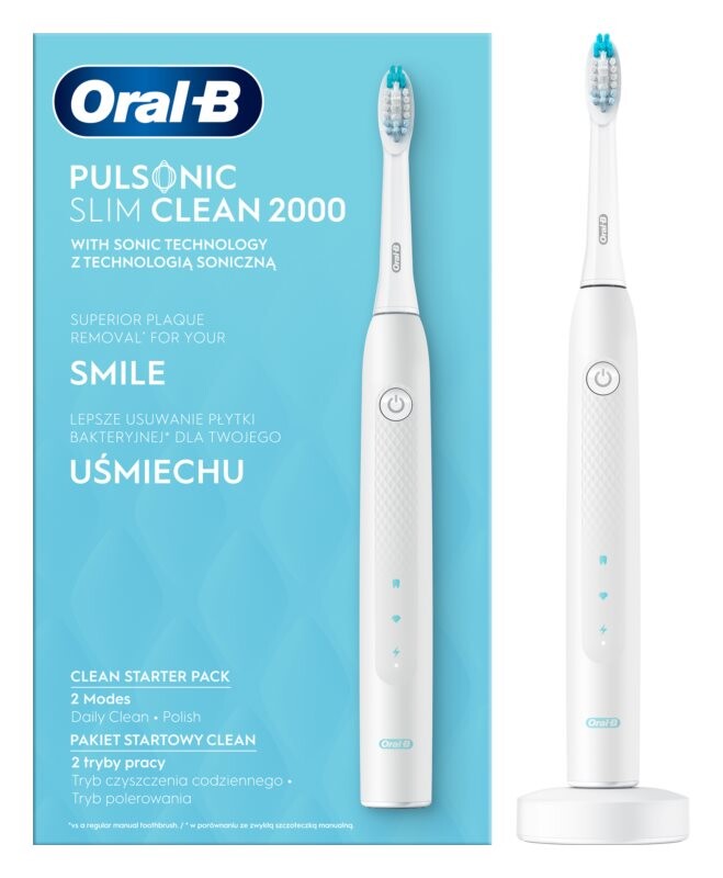 

Звуковая зубная щетка Oral B Pulsonic Slim Clean 2000 White