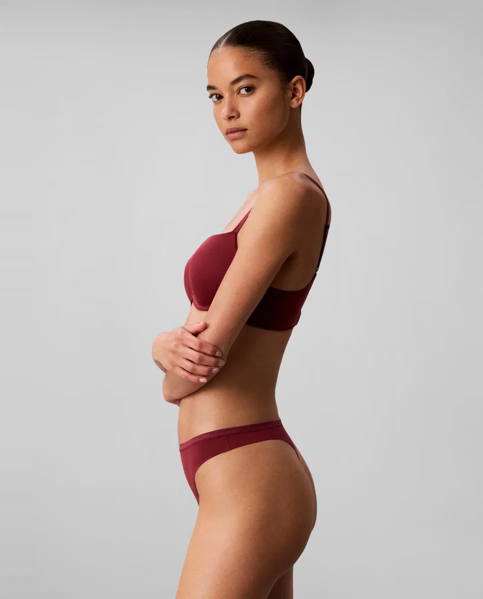Женский бюстгальтер, Push-up, Calvin Klein, темно-красный — фото 4