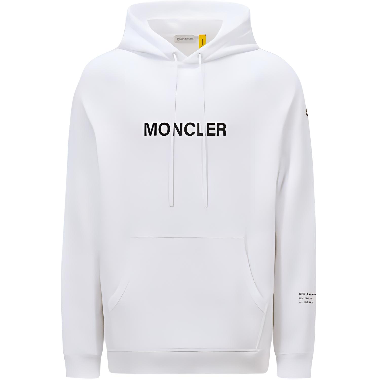 

Монклер X Фрагментт худи с мультяшным логотипом из хлопка MONCLER GENIUS, белый