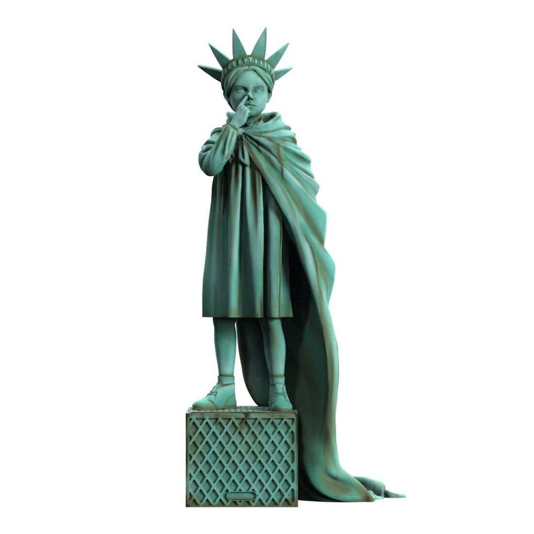 

Фигурка Banksy x Brandalisted x Mighty Jaxx Liberty Girl (Freedom), зеленый