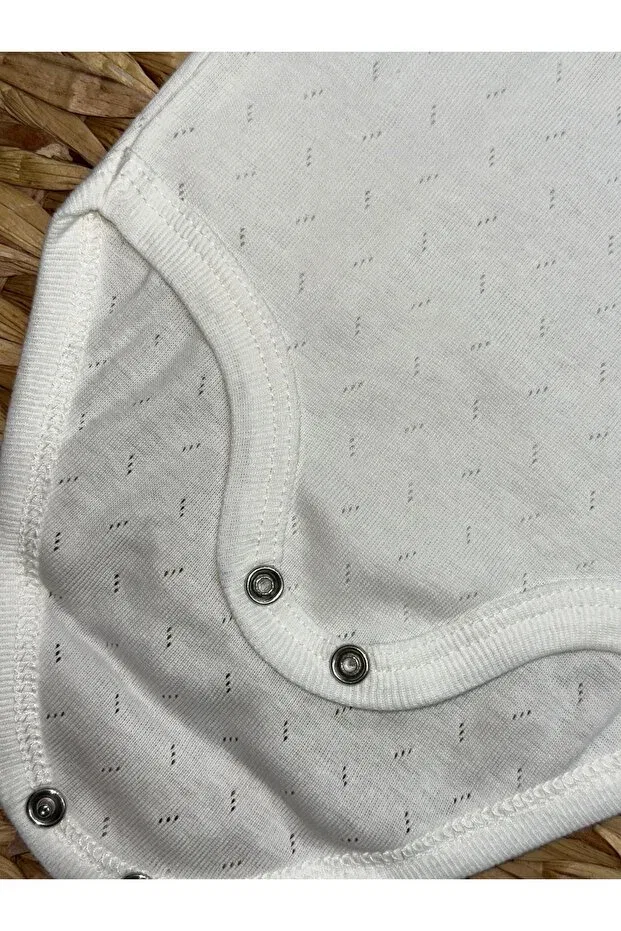 Детское боди с геометрическим принтом Yeka Bebe, Nude Color — фото 4
