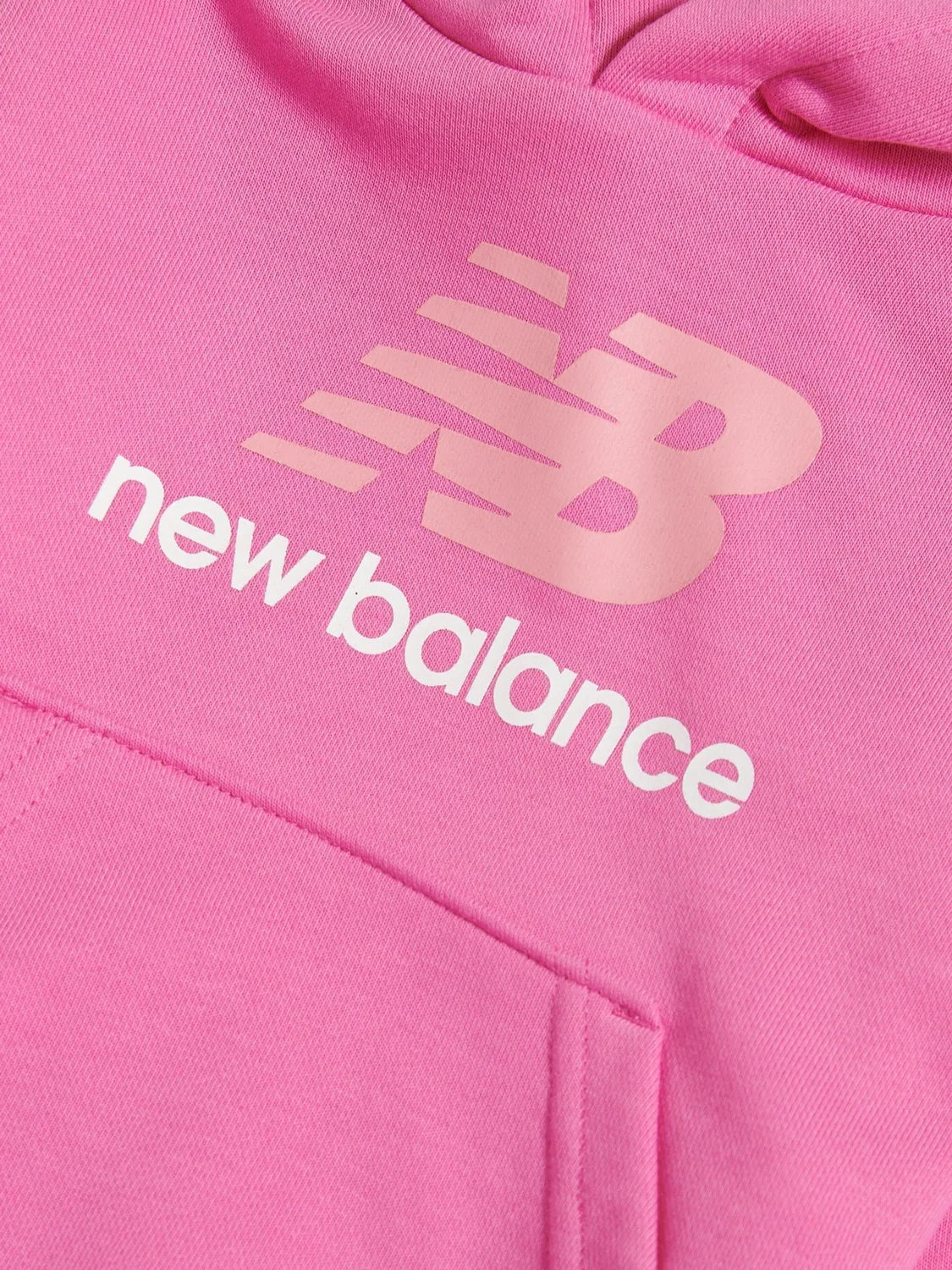 Худи детское New Balance, розовый/кремовый — фото 3