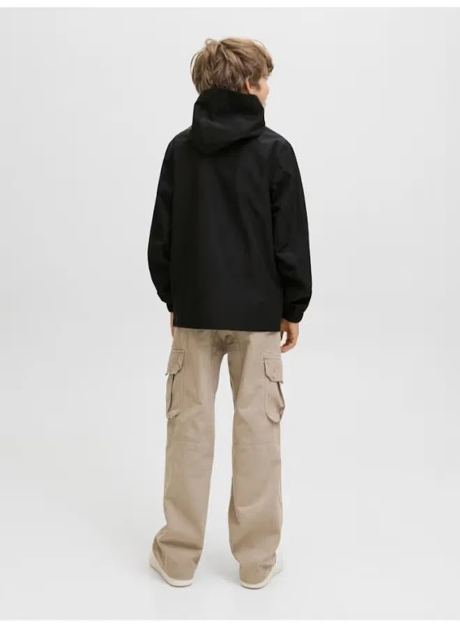 Куртка детская с молнией Jack & Jones Junior, черный — фото 2