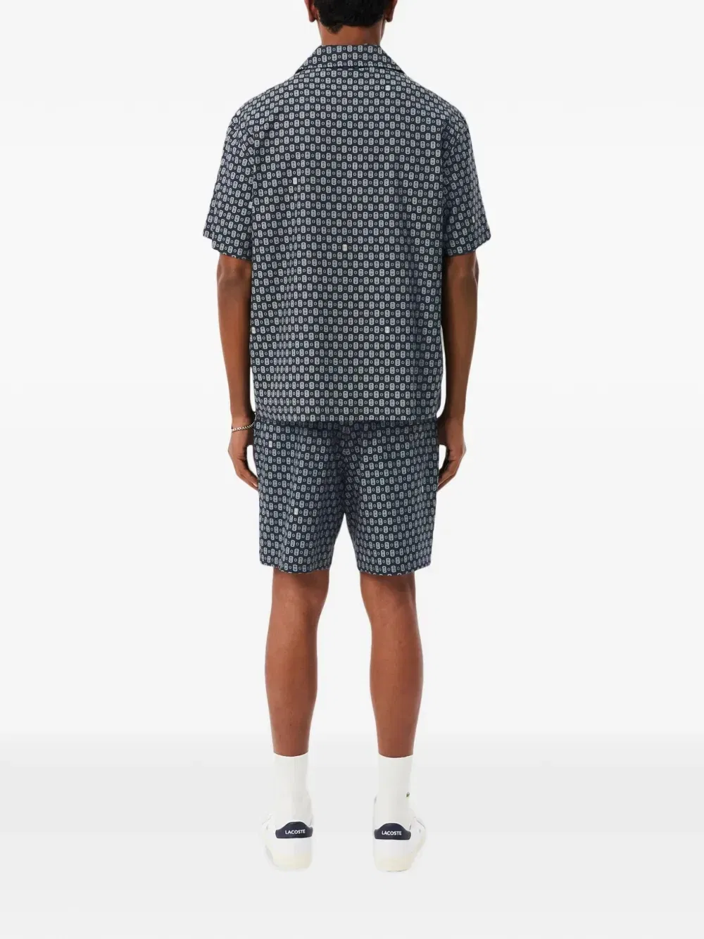 Шорты с теннисным принтом Lacoste, синий — фото 2