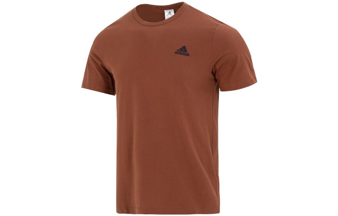 

Футболка мужская коричневая Adidas, коричневый