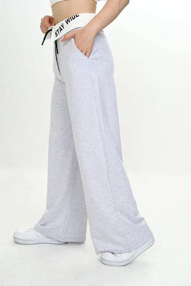 Детские спортивные брюки для девочек хлопковые Pantulux, Gray — фото 3