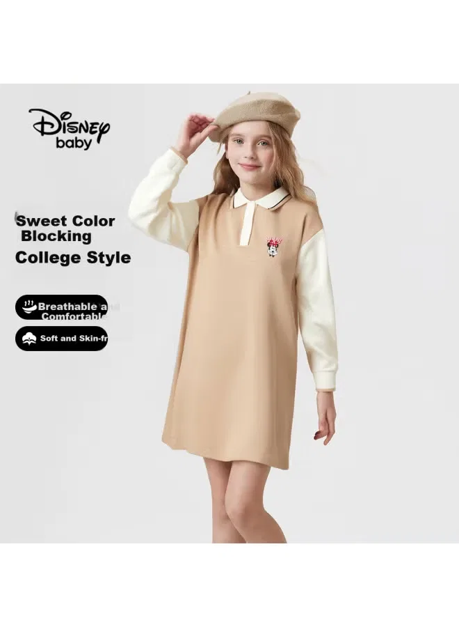 Платье-поло детское с длинным рукавом Disney Baby, хаки