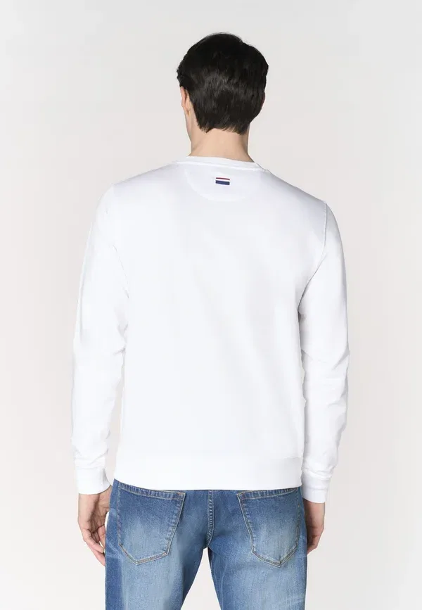 Худи из хлопка U.S. Polo Assn. bianco, белый — фото 3