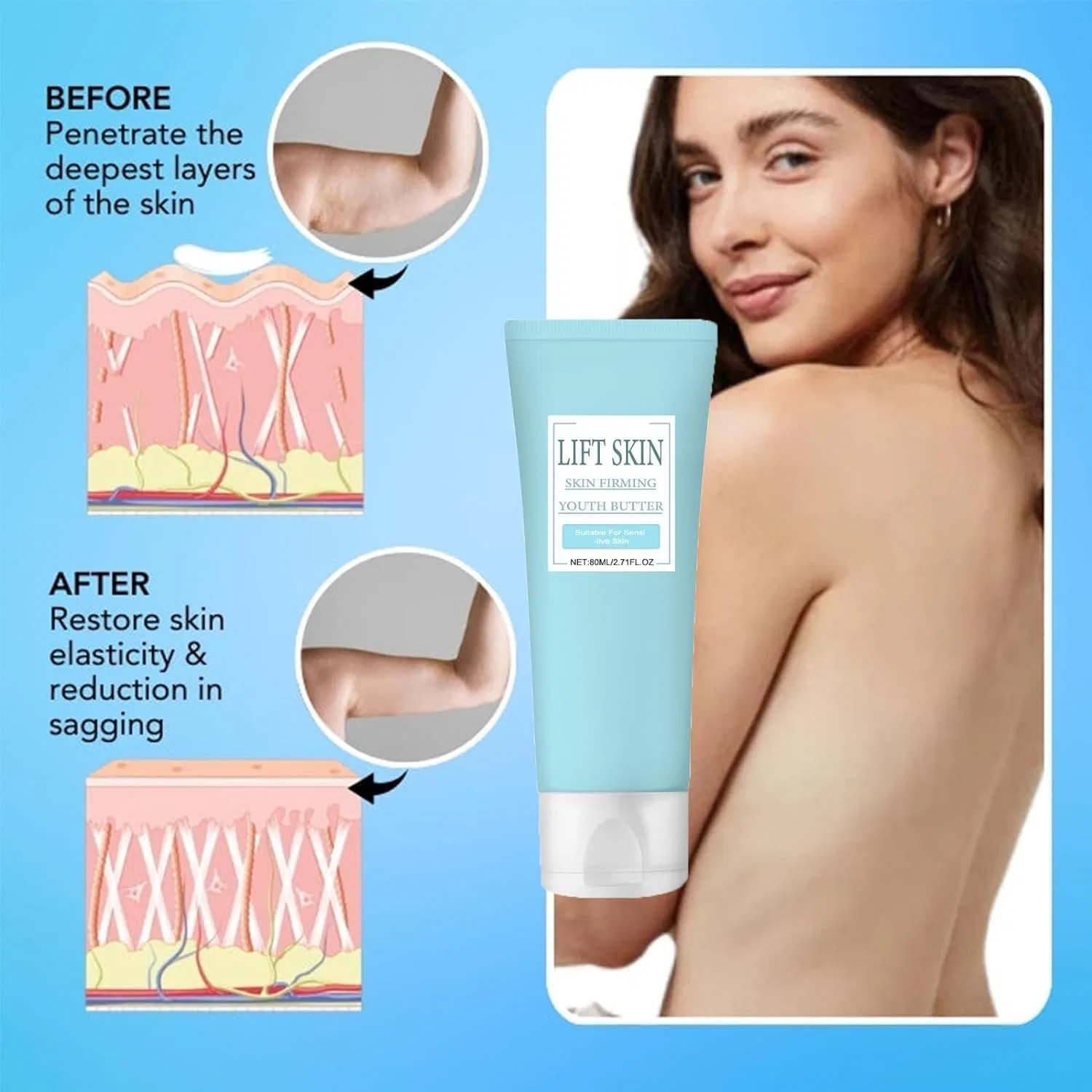 Лосьон для тела Body Butter Firming Lotion oihgerg, 2 шт, 100 г — фото 2