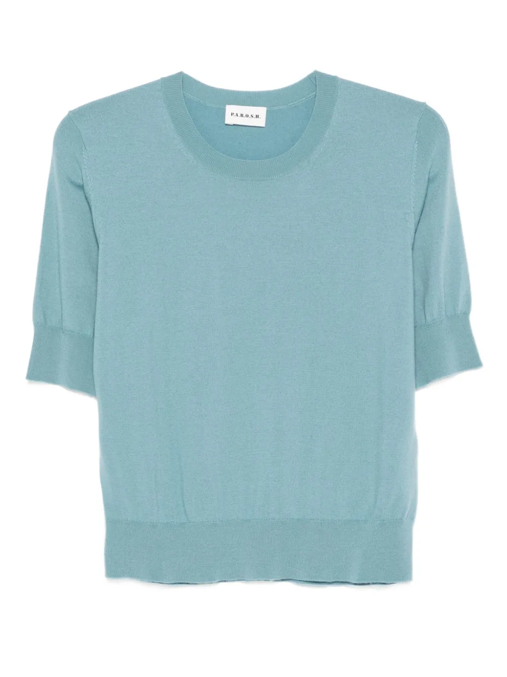 

Топ с круглым вырезом и короткими рукавами P.A.R.O.S.H., синий