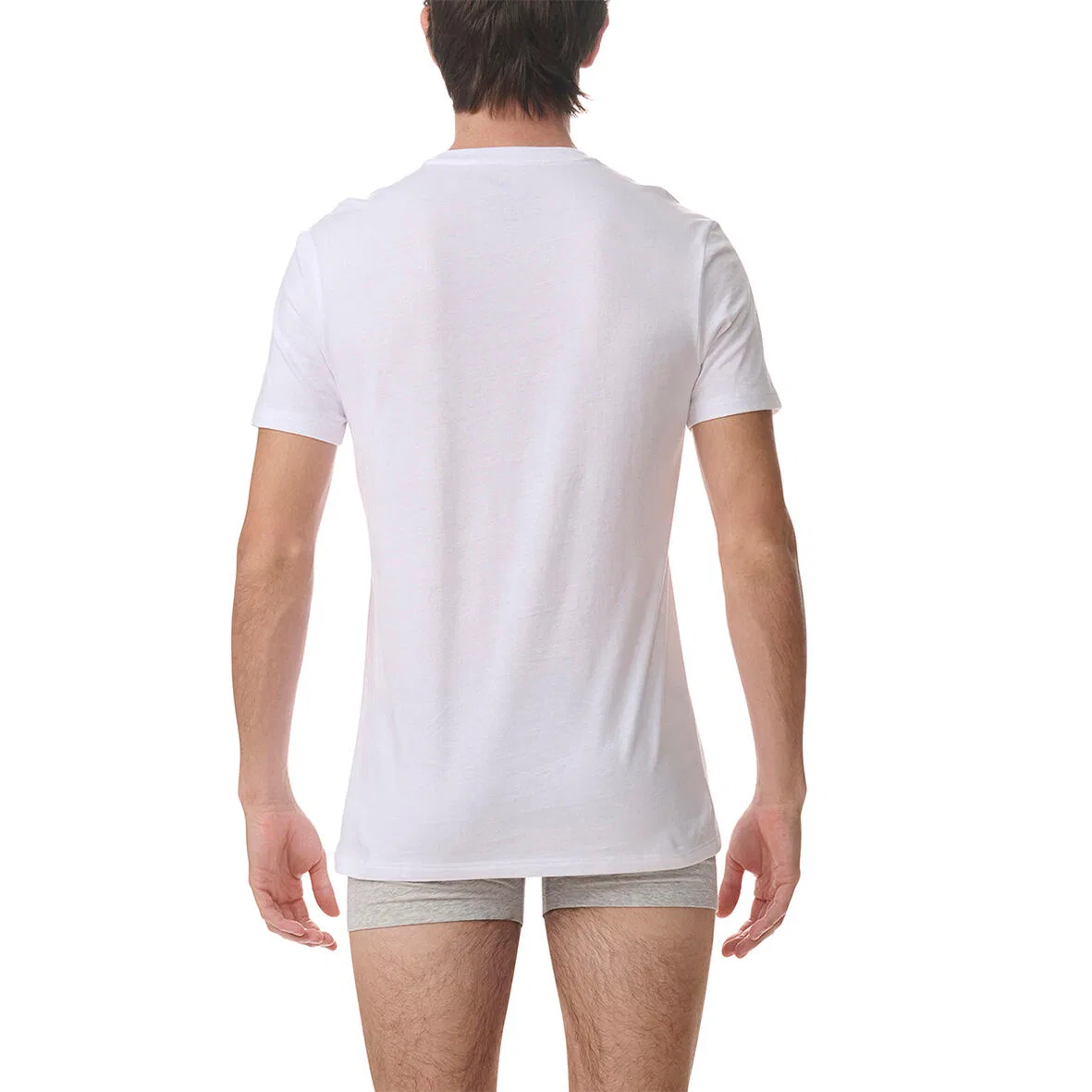 Мужская хлопковая футболка с круглым вырезом 3 Pack adidas Crew Neck, Цвет Weiss — фото 3