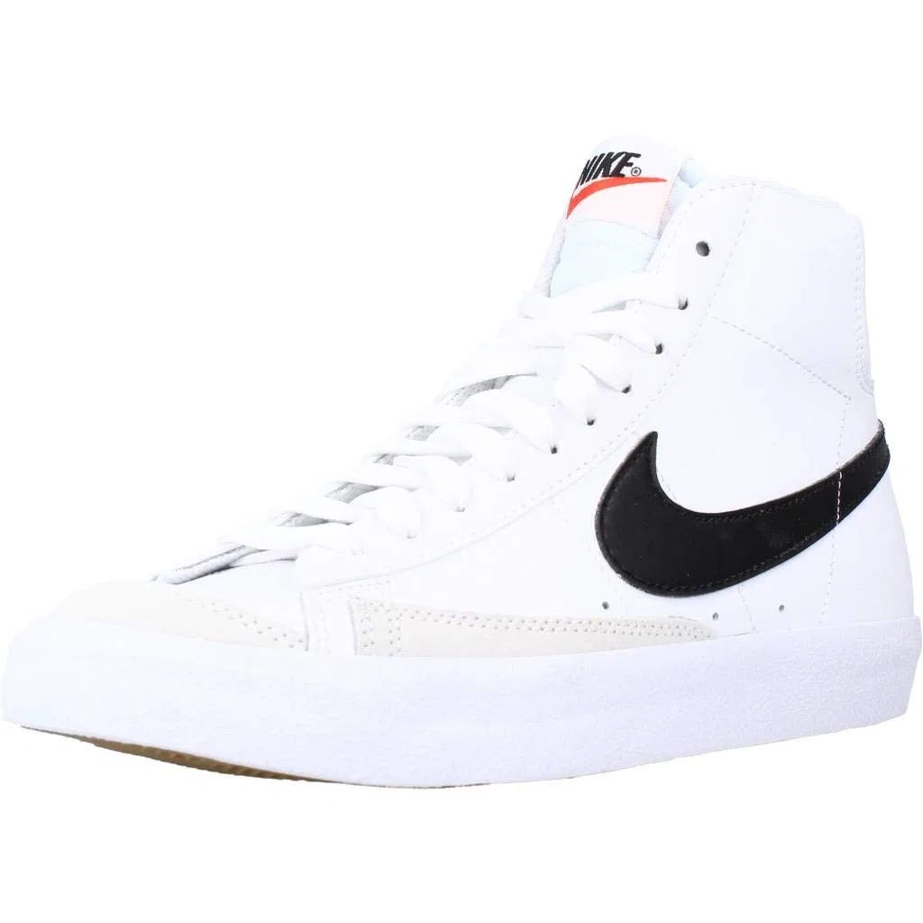 Детские кроссовки для мальчиков с вентиляцией NIKE Blazer Mid '77 NIKE, White Black Orange