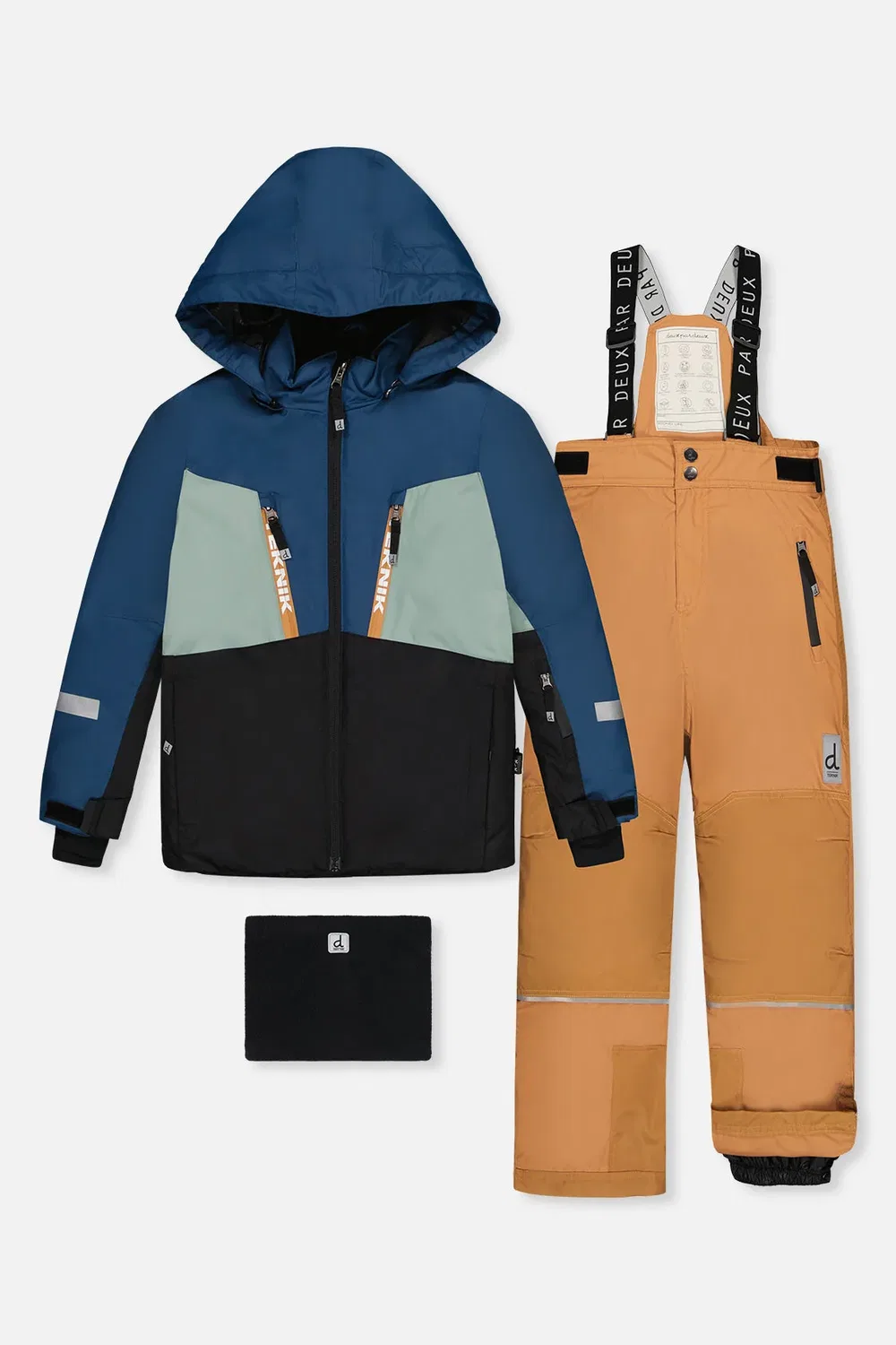 Детский зимний комбинезон из двух предметов утепленный Deux par Deux, Navy Blue