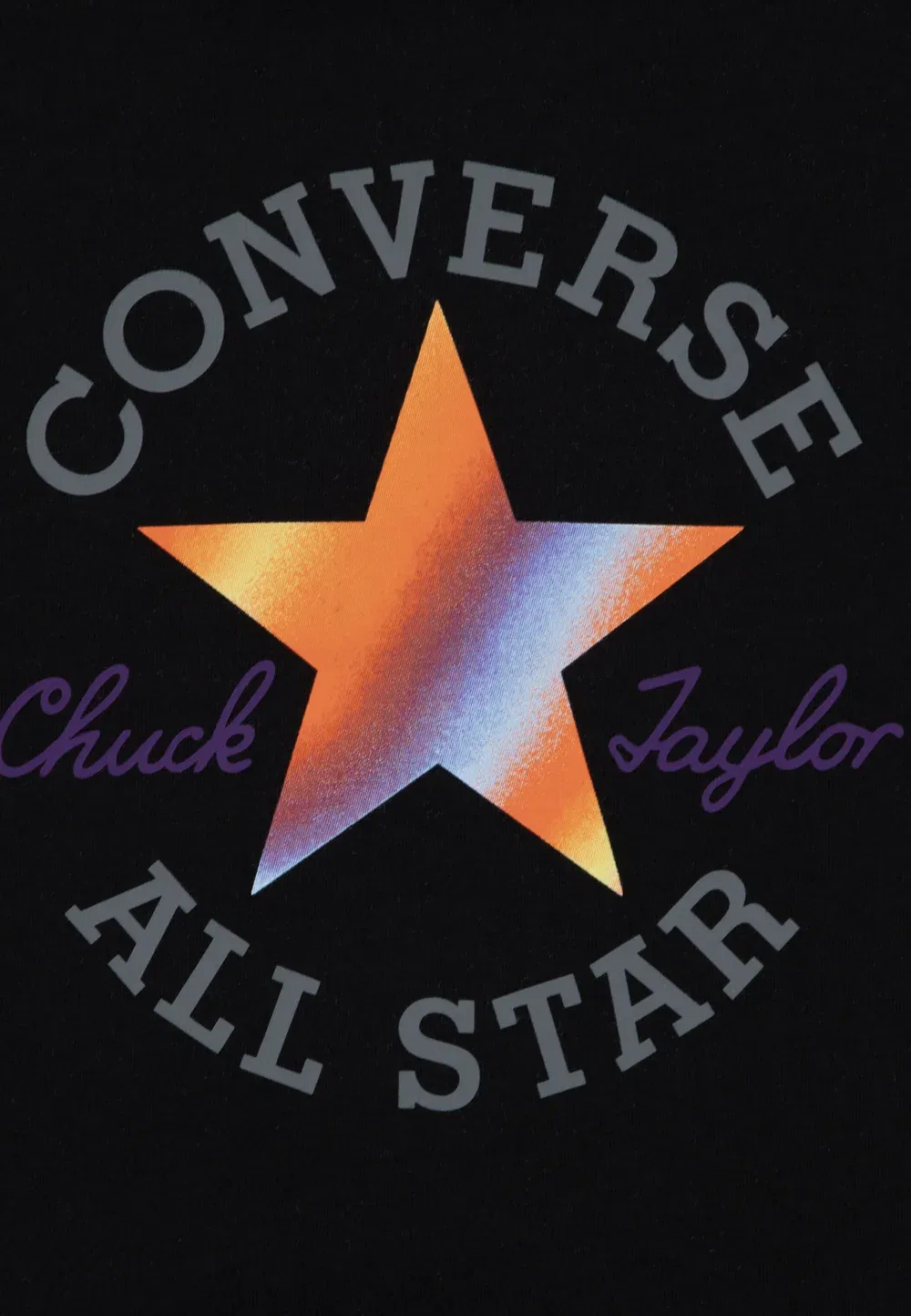 Футболка с индустриальным принтом Converse, Black — фото 3