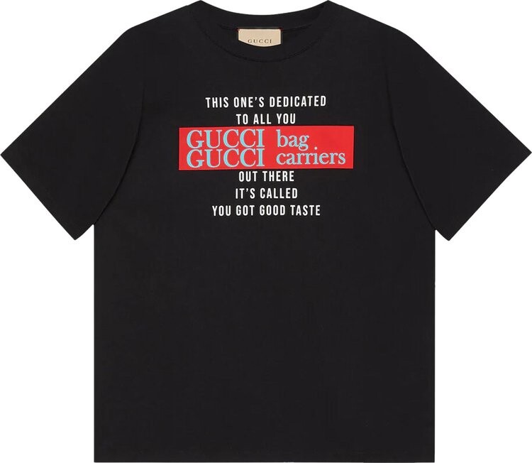 

Футболка Gucci T-Shirt Black/Multicolor, черный