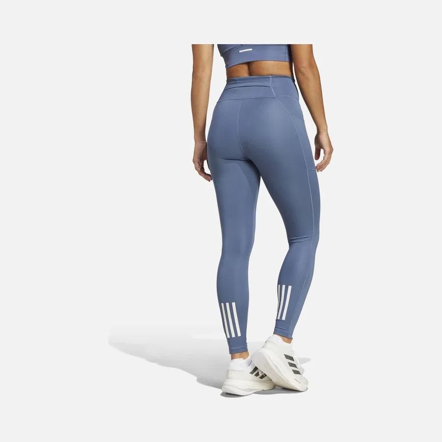 Спортивные леггинсы с высокой посадкой adidas AEROREADY Own the Run Adiflex Fabric High Waist 7/8 Running, Синий — фото 3
