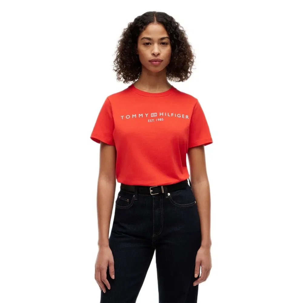 Футболка с коротким рукавом Regular Fit Tommy Hilfiger, оранжевый