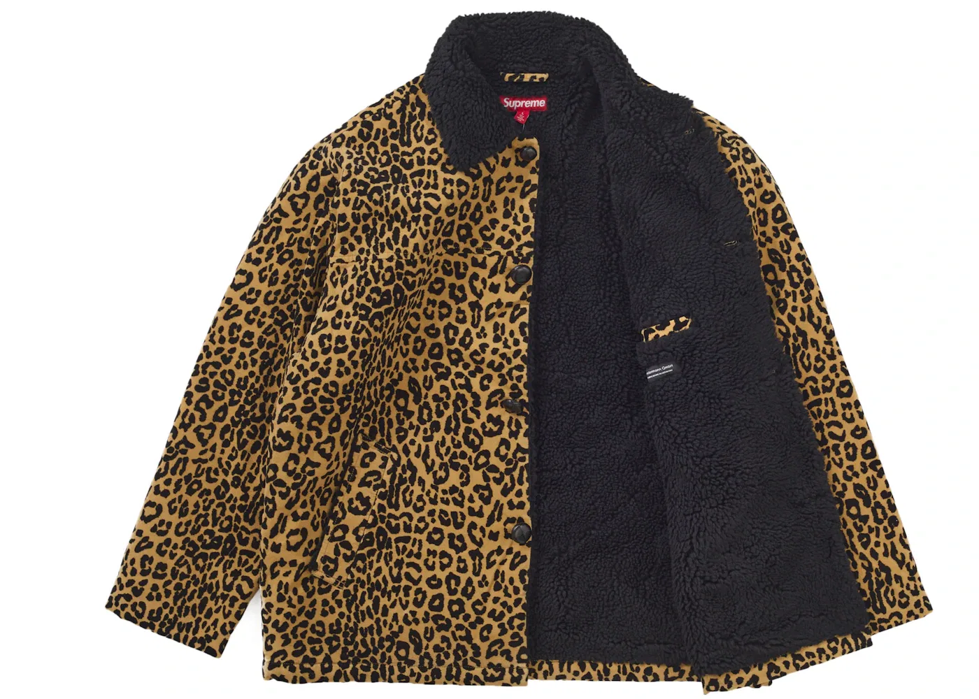Мужское пальто из вельвета Leopard Supreme, Leopard — фото 2