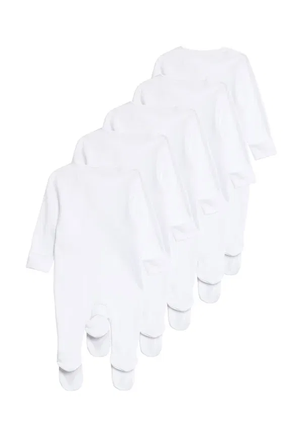 Комбинезон хлопковый 5Pk zip front - Marks & Spencer, белый — фото 2