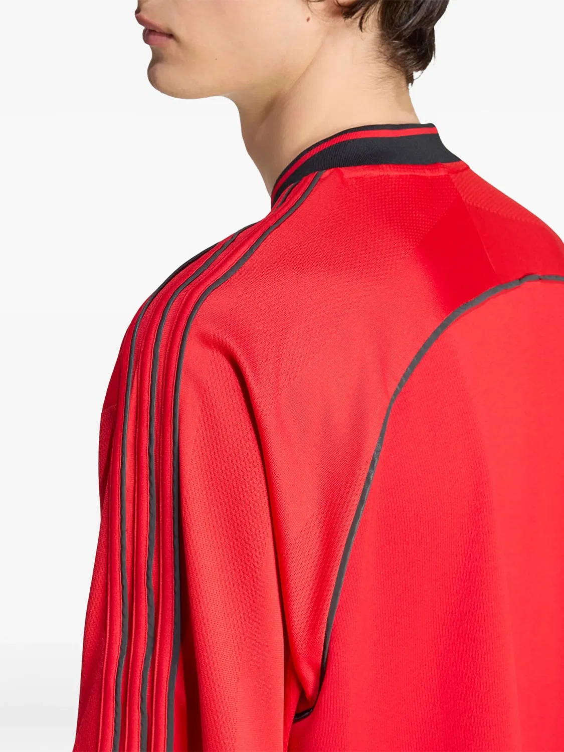 Футболка оверсайз красная Adidas, красный — фото 2