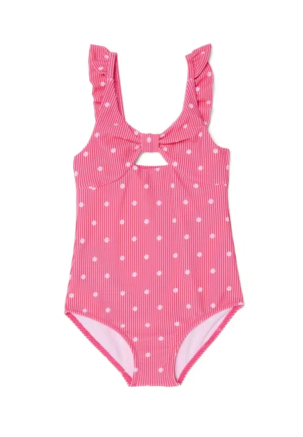 Купальник с рюшами Polka dot Ovs, Pink Red, красный/розовый