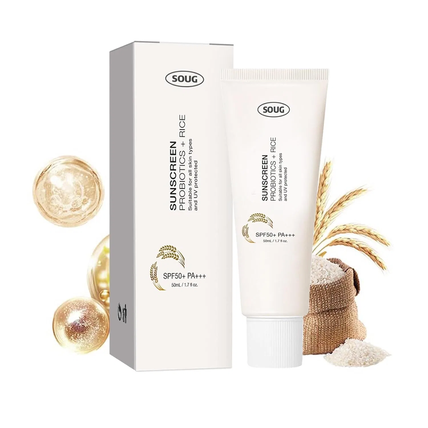Солнцезащитный крем для лица и тела SPF50+, Ulapithi, 50 мл