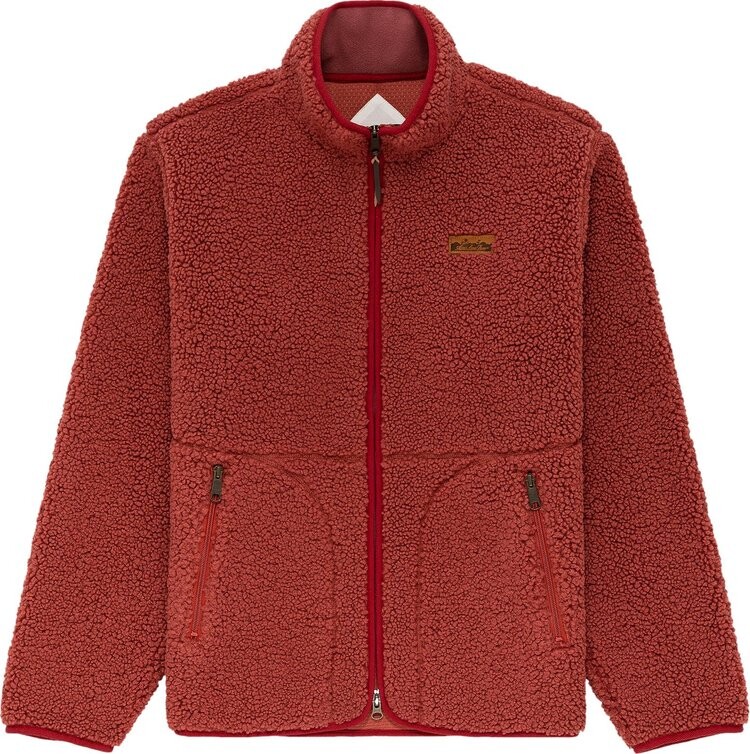 

Куртка Aimé Leon Dore Full-Zip Deep Pile Fleece Jacket Marsala, красный