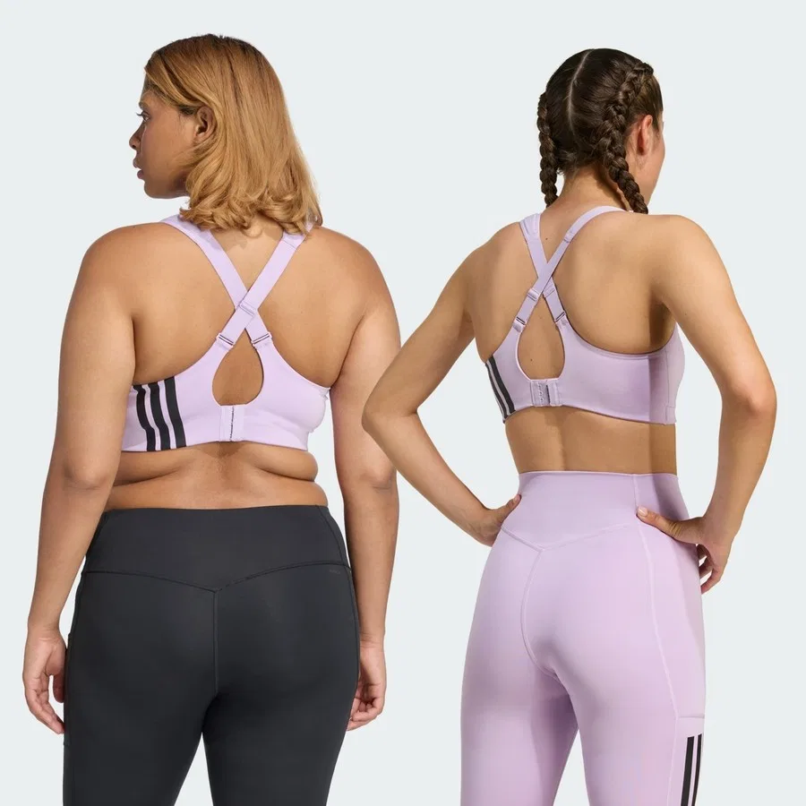 Спортивный бюстгальтер с высокой поддержкой Tlrd Impact Training High Support Bra adidas, Черный — фото 3
