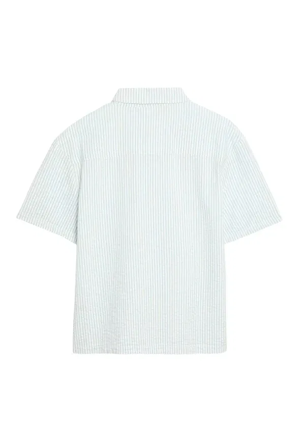Рубашка хлопковая Shirt Marks & Spencer, light blue, светло-голубой — фото 2