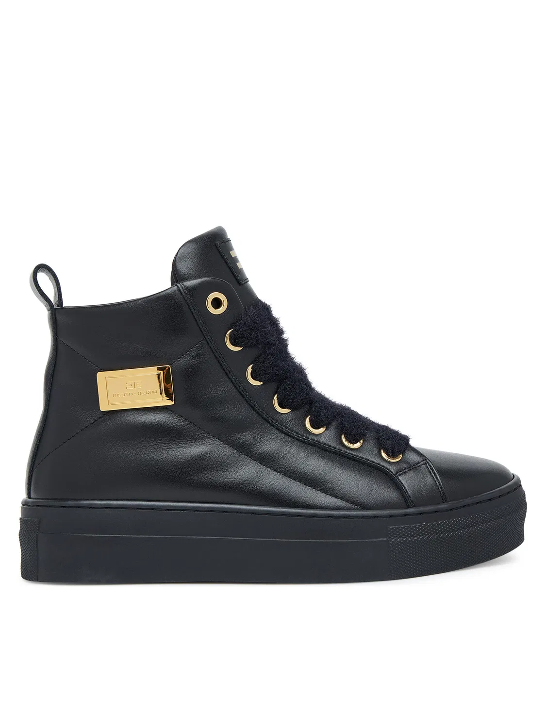 Ботильоны для девочки High Top Lace Elisabetta Franchi, черный