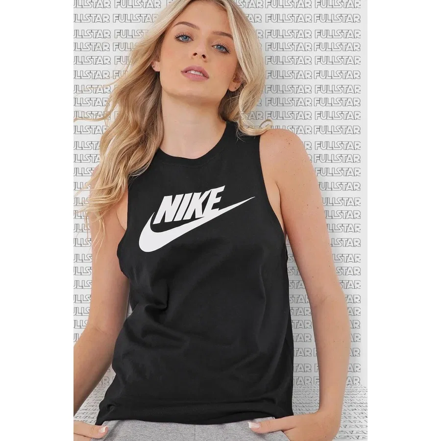 Женский топ без рукавов Nike Sportswear Futura Black, Черный