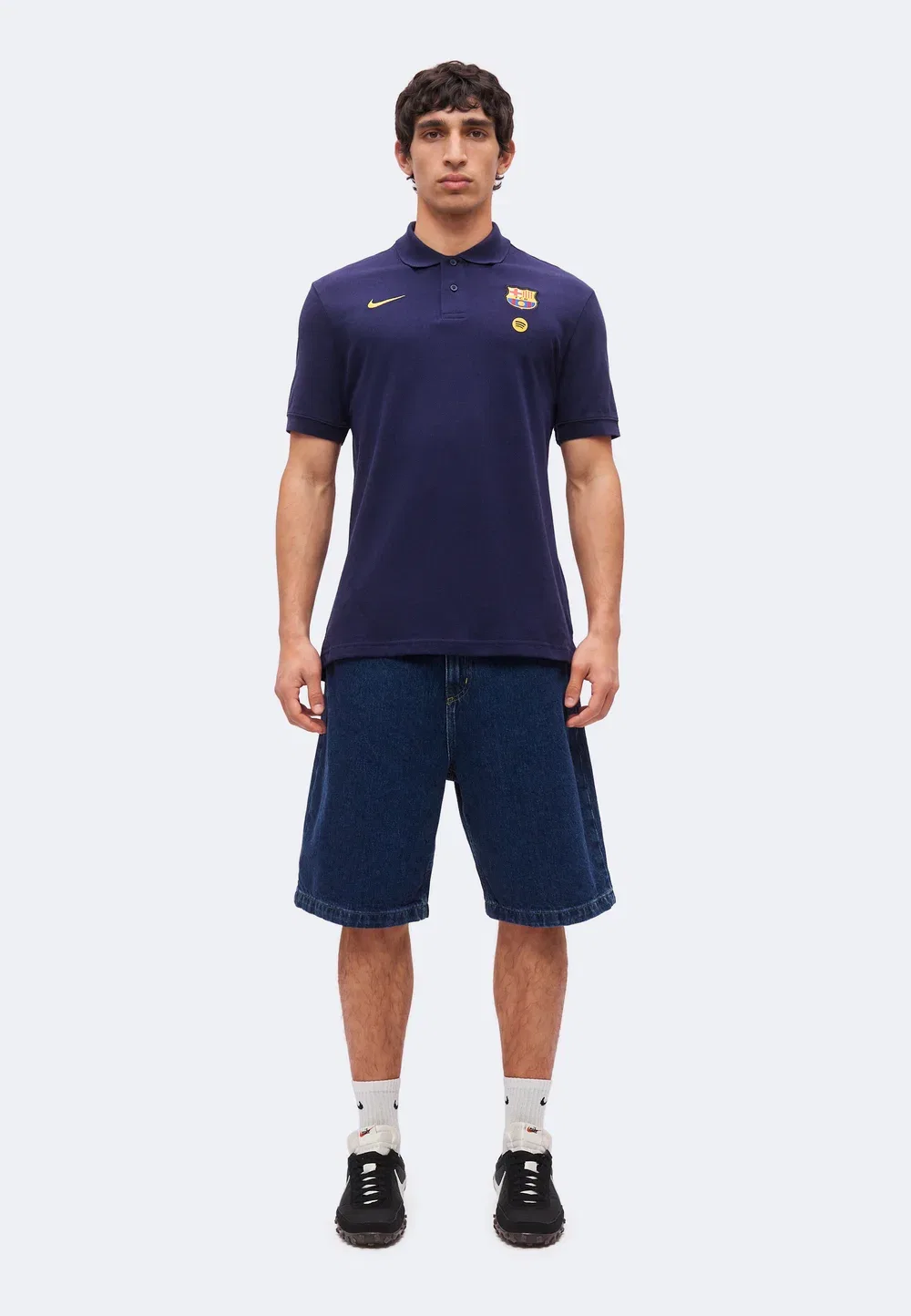 Матч ФК Барселона - клубная форма Nike Performance, Blackened Blue/Mineral Yellow — фото 2