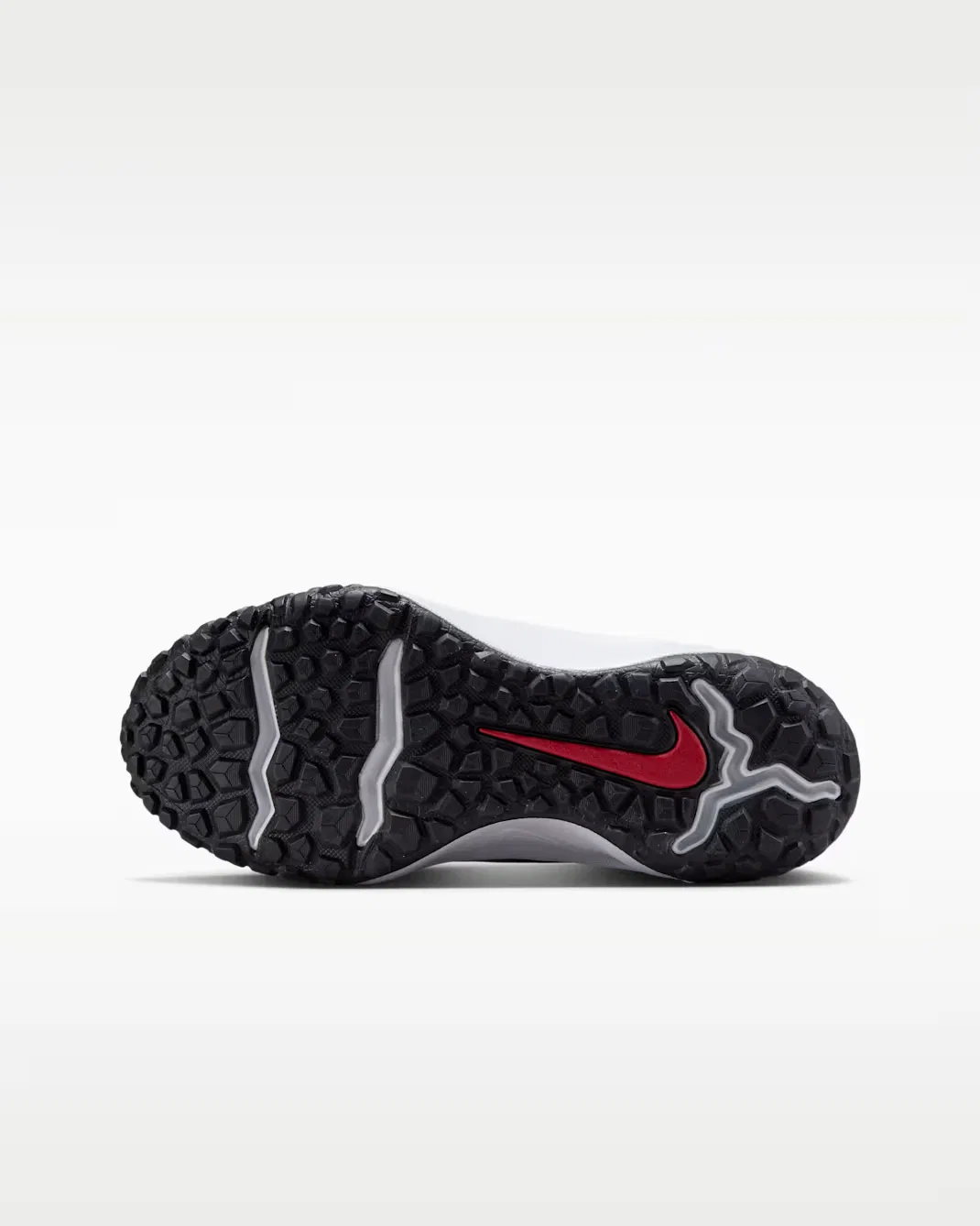 Детские ботинки с отражающими элементами Nike Terrascout, Cool Grey/Anthracite/University Red/Pure Platinum — фото 2