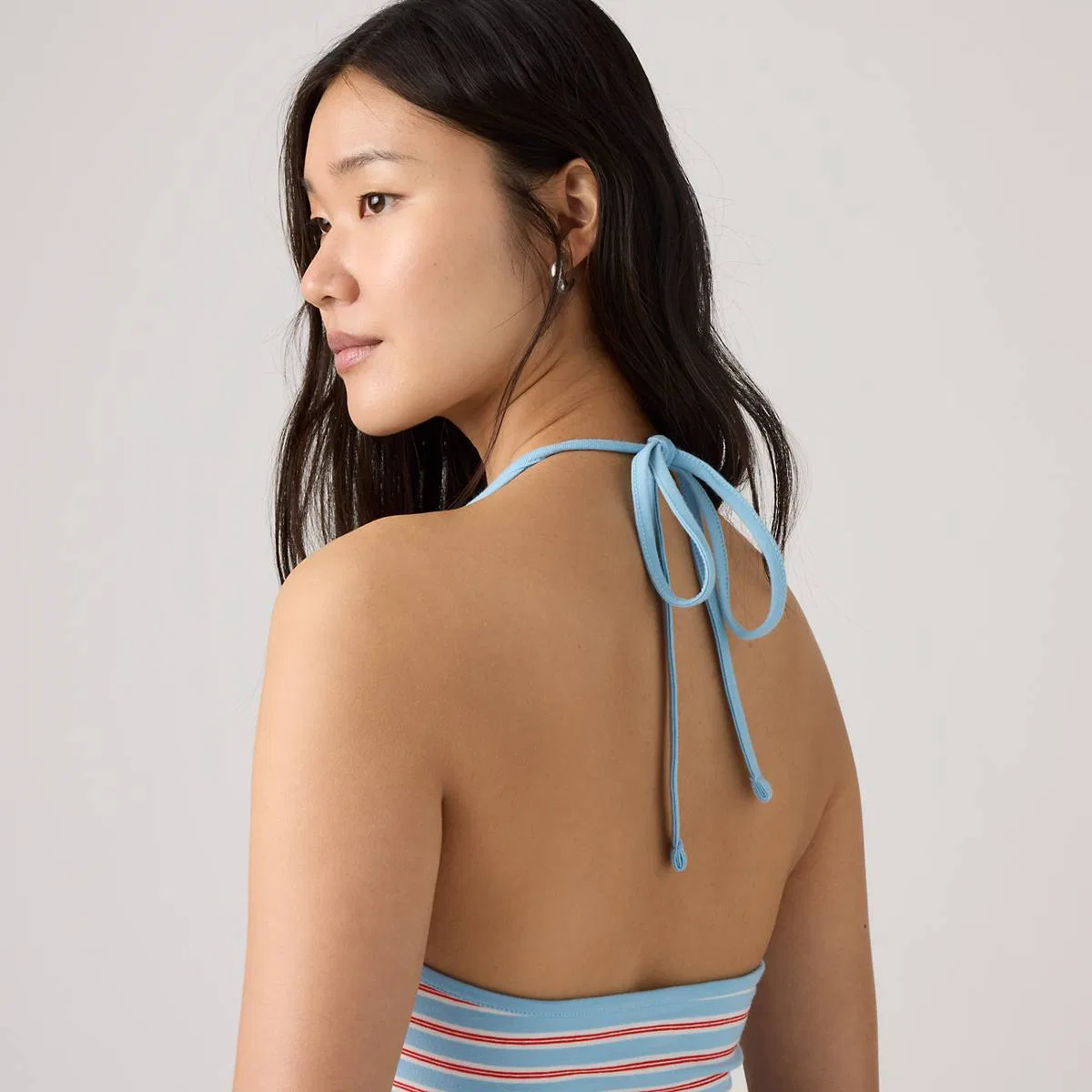 Топ-Ella halter Levi's, Ines Stripe Air Blue Signal Red - Blue — фото 2