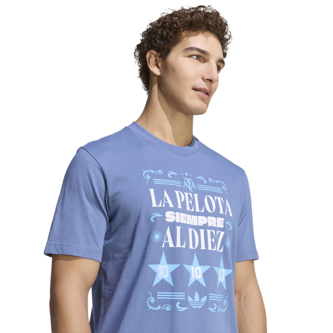 Футболка мужская Argentina Amply Adidas, цвет Crew Blue — фото 4