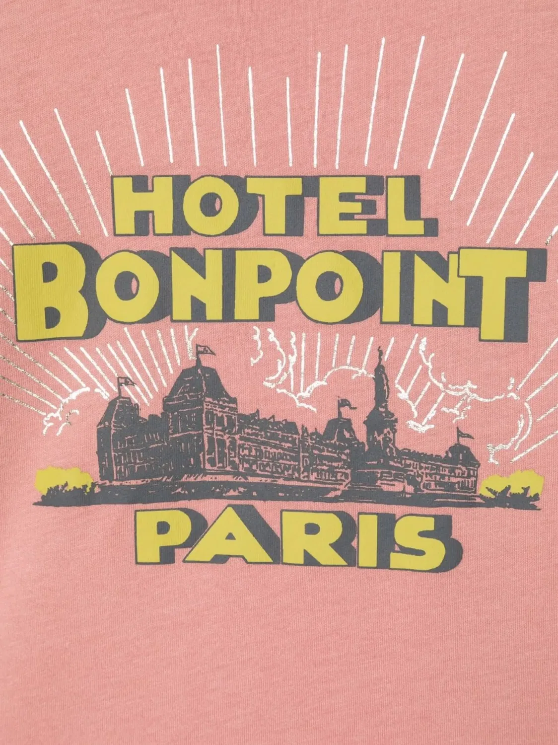 Свитшот с графическим принтом Bonpoint, розовый — фото 2