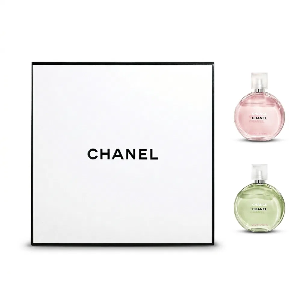 Женский набор духов Pink Encounter и Green Encounter CHANEL, 35 мл+35 мл