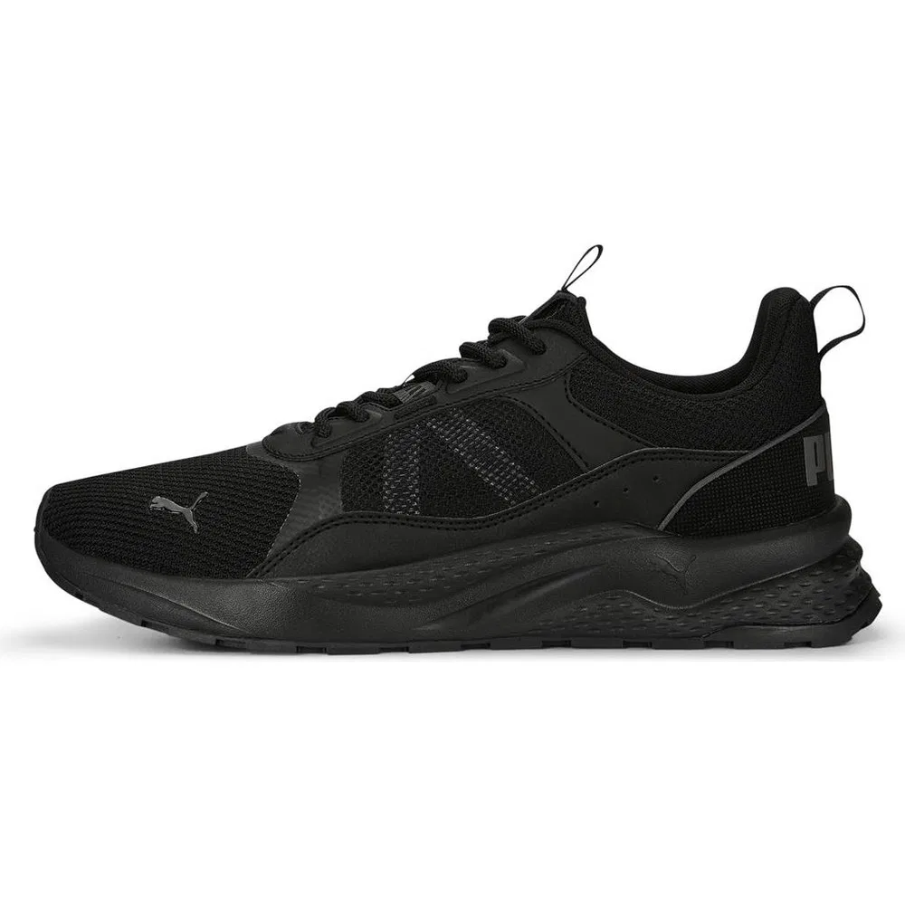 Детские кроссовки Puma Anzarun 2.0.01 из натуральной кожи, Black