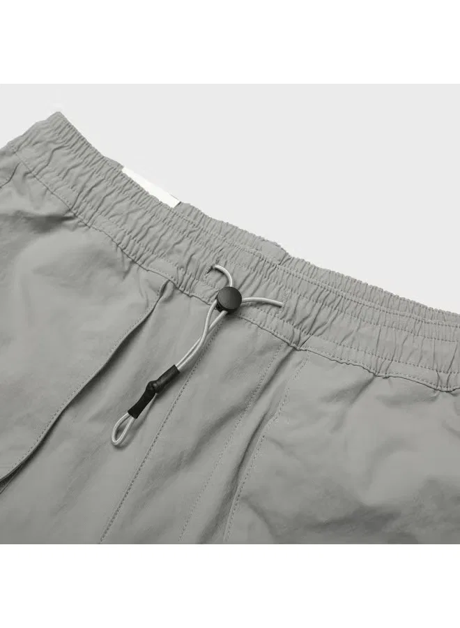 Брюки свободного кроя с кулиской на поясе и манжетами Zara, серый — фото 4