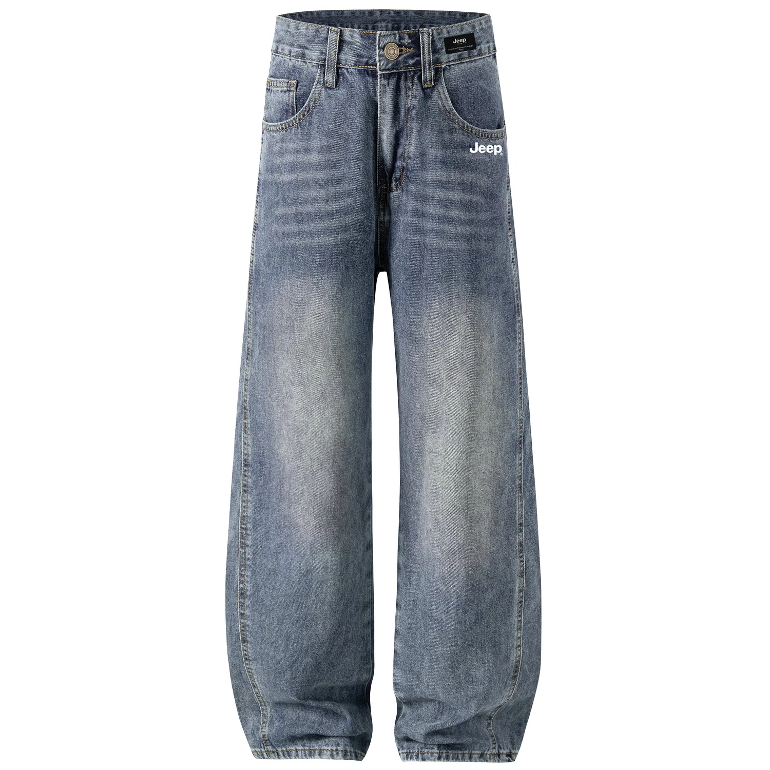Детские джинсы свободного кроя с широкими штанинами Jeep Wrangler Jeans, Vintage Blue