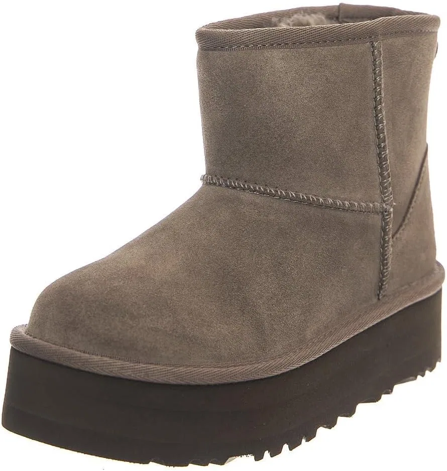 Детские ботинки для девочек Classic Mini Platform UGG, Smoke Plume