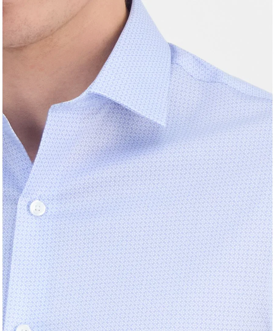 Рубашка с геометрическим принтом Slim Fit Tommy Hilfiger, Blue — фото 4