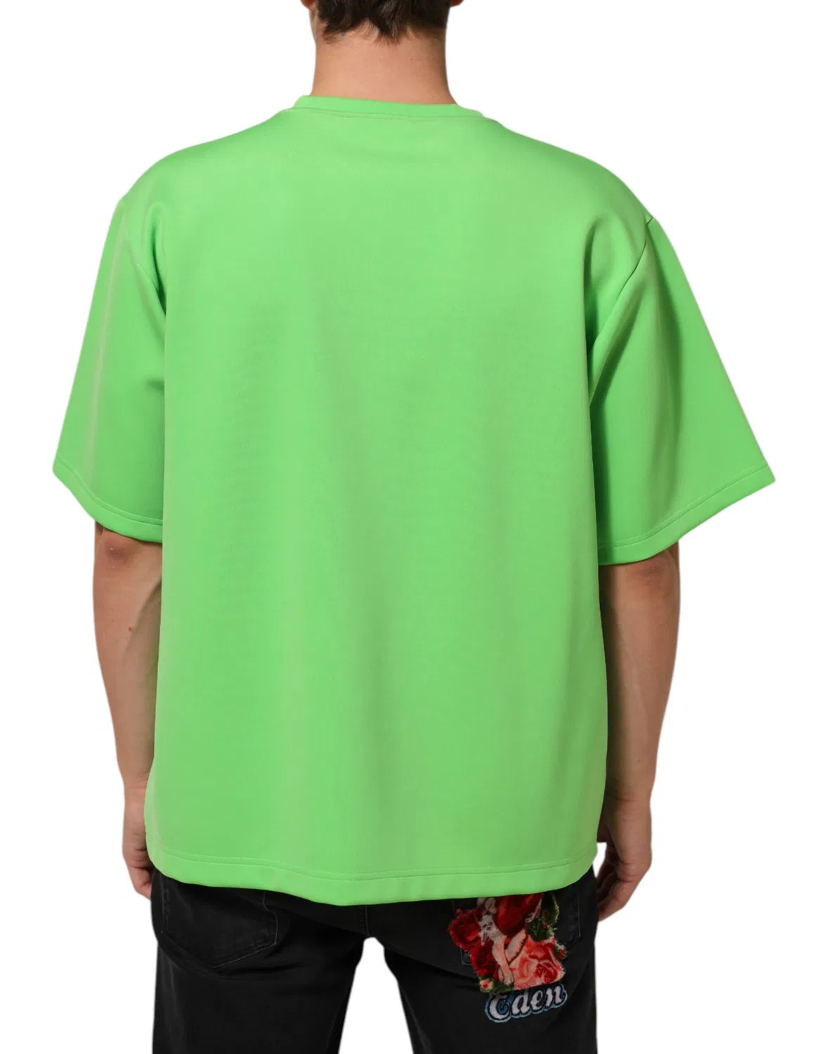 Мужская футболка с логотипом Green Logo Crew Neck Short Sleeves T-shirt Dolce & Gabbana, Green — фото 4