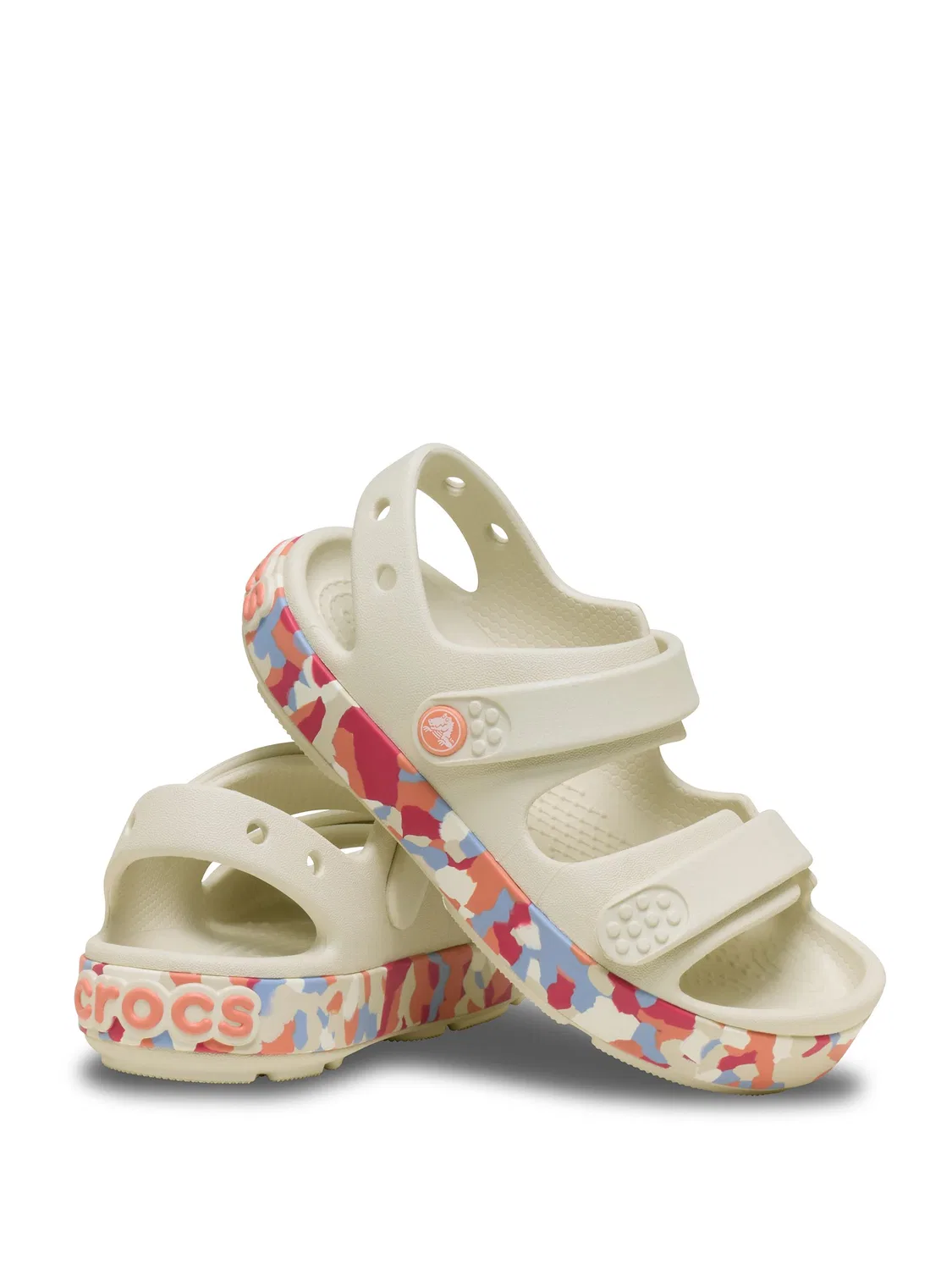 Сандалии Crocband Cruiser Glow Confetti Crocs, кремовый — фото 3