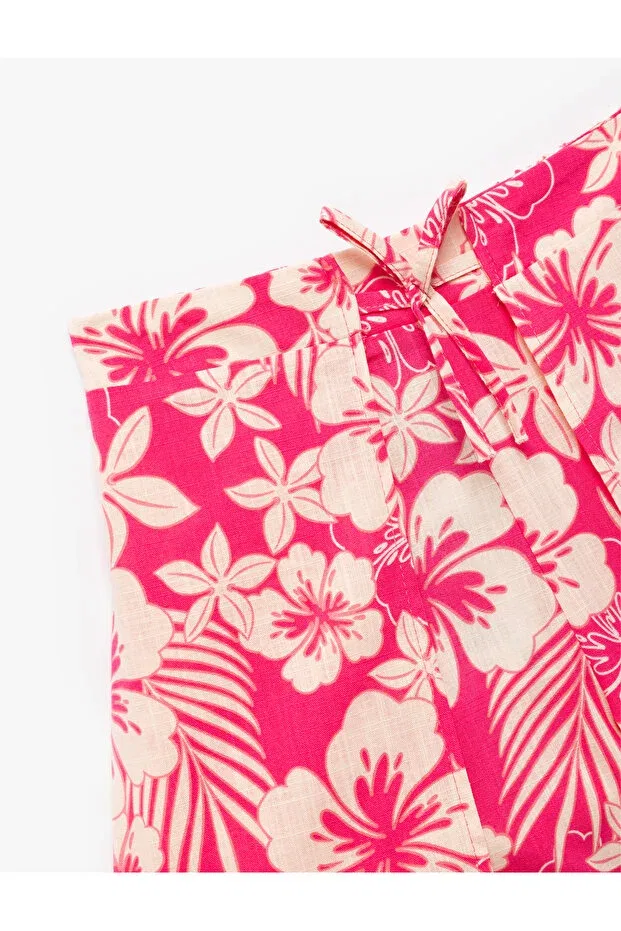 Детские шорты для девочек хлопковые Koton, Pink Patterned — фото 3