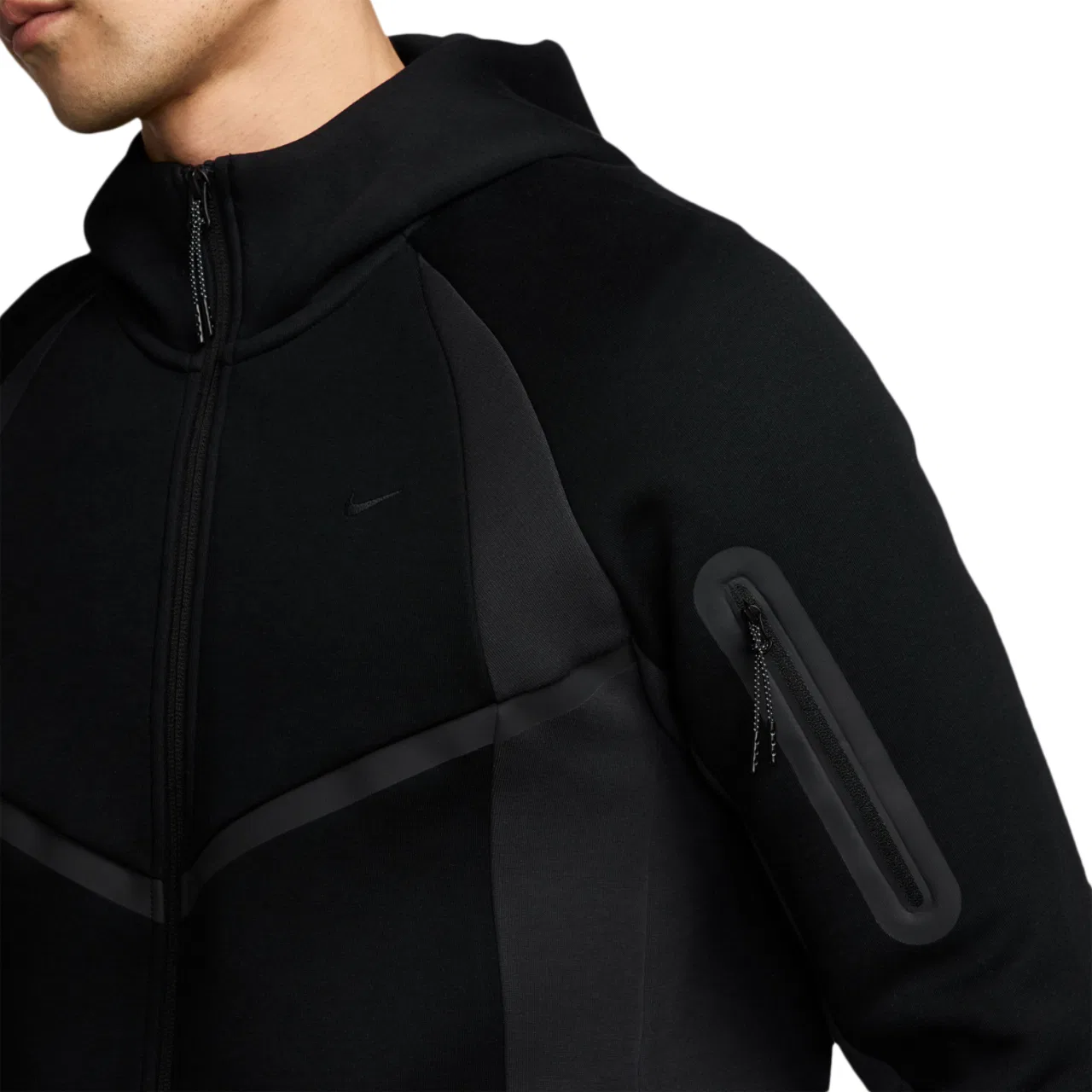 Мужская куртка Tech Fleece Pro Wear Full-Zip Nike, цвет Black/Anthracite/Black — фото 3